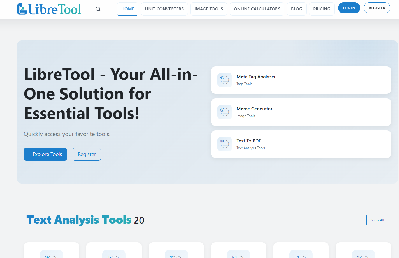 LibreTool — Online alati